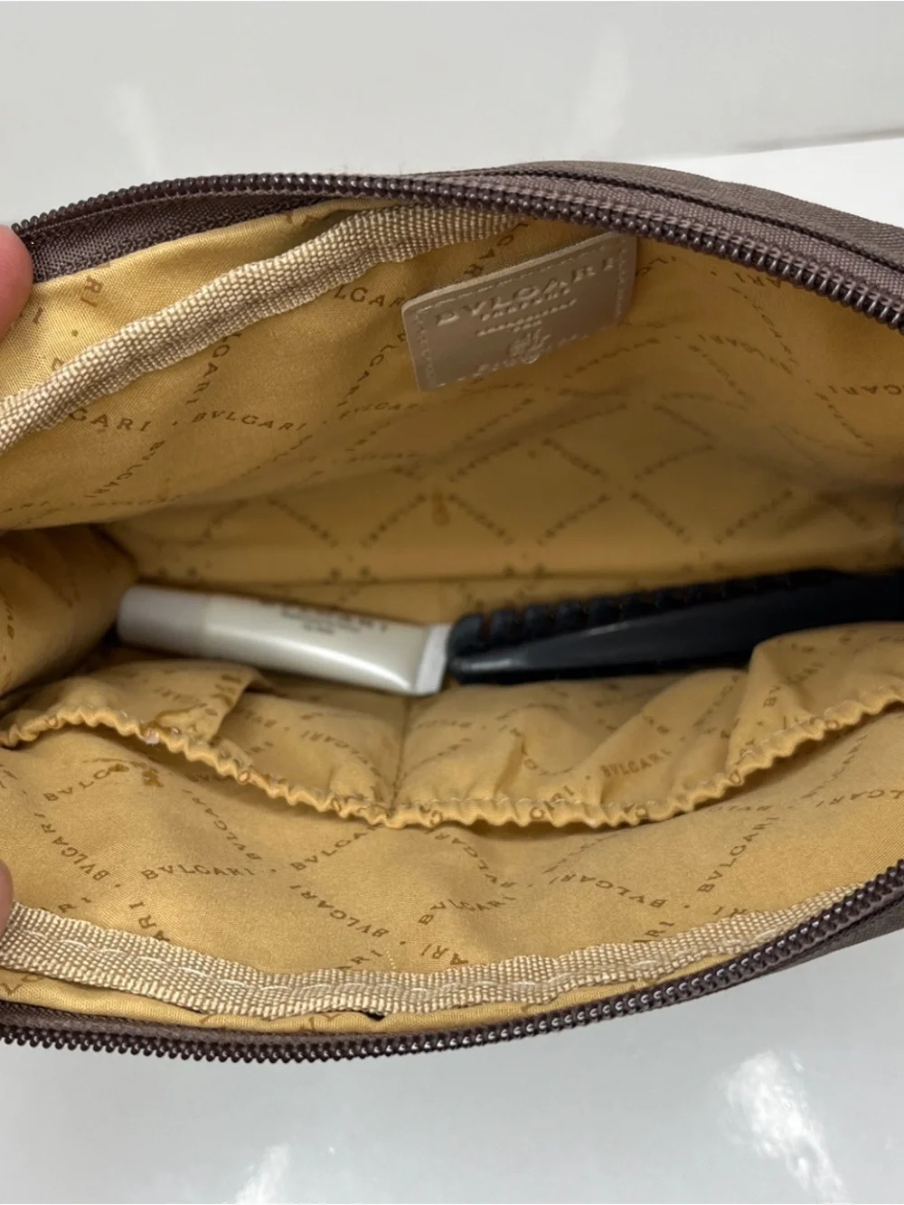 BVLGARI Parfums Emirates Airline Men Business Class Travel Amenity Bag Kit Pouch